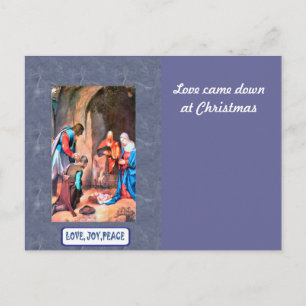 Geburt in Bethlehem Feiertagspostkarte