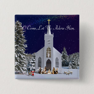 Geburt in der Kirche Button