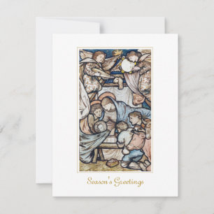 Geburt Jesu Christi Vintage Weihnachtskarte Karte