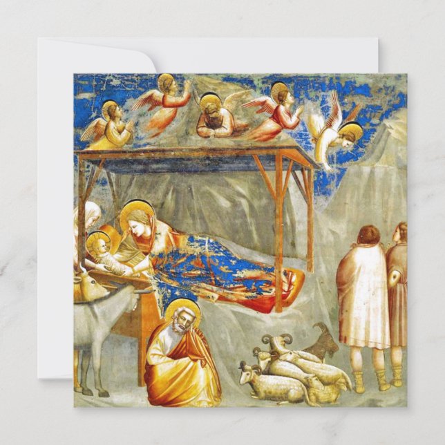 Geburt Jesu Einladung (Vorderseite)