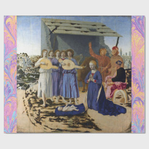GEBURT JESU, ENGEL von PIERO DELLA FRANCESCA Geschenkpapier