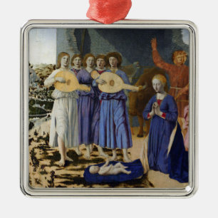 GEBURT JESU, ENGEL von PIERO DELLA FRANCESCA Ornament Aus Metall