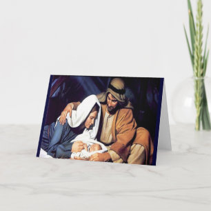 Geburt Jesu Weihnachtskarte Feiertagskarte