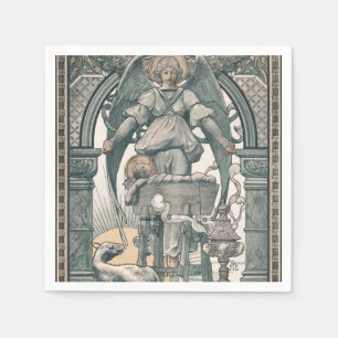 Geburt Jesus Geburtsname Engel Vintage Weihnachten Serviette