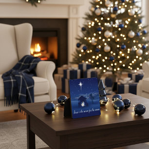 Geburt Jesus ist der Grund Fotoplatte