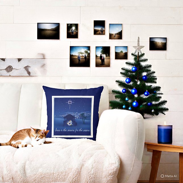 Geburt Jesus ist der Grund Kissen (Von Creator hochgeladen)