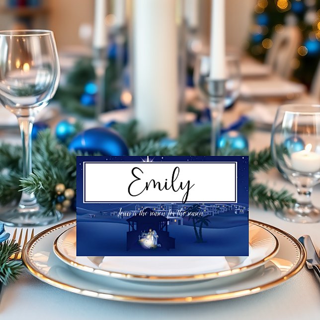 Geburt Jesus ist der Grund Postcard Platzkarte (Von Creator hochgeladen)