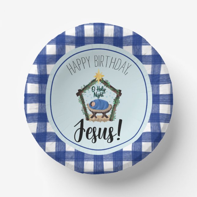 Geburt Jesus Pappteller (Vorderseite)