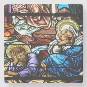 Geburt Jesusgläserfenster Steinuntersetzer
