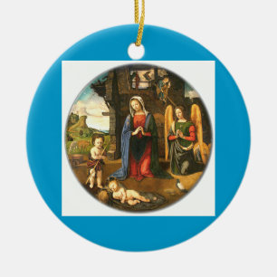 Geburt Keramikornament