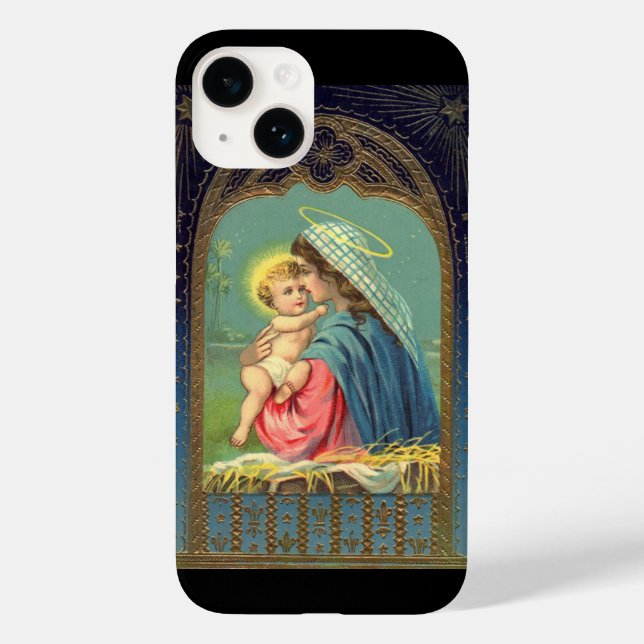 Geburt Mariä mit dem Baby Jesus Case-Mate iPhone Hülle (Rückseite)