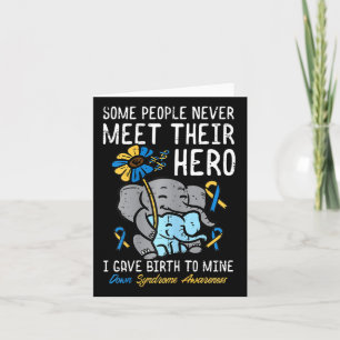 Geburt meiner Hero-Down-Mama Karte