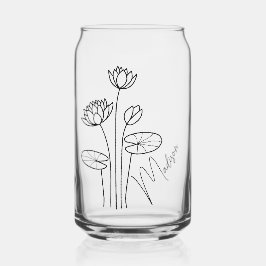 Geburt Monat Blume Juli Wasser Lily Bridesmaid Dosenglas