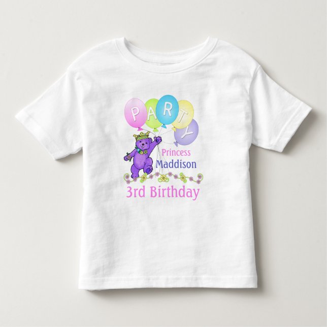 Geburt Prinzessin, Individuelle Name Kleinkind T-shirt (Vorderseite)