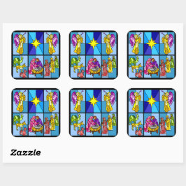 Geburt Quadratischer Aufkleber