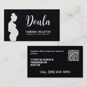 Geburt und Postpartum Doula Custom QR Visitenkarte