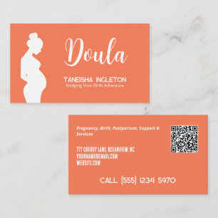 Geburt und Postpartum Doula Custom QR Visitenkarte