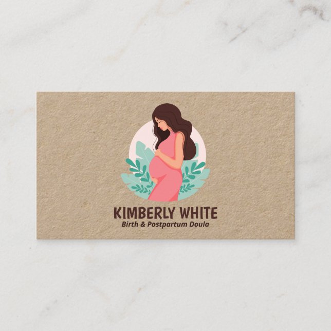 Geburt und Postpartum Doula Visitenkarte (Vorderseite)
