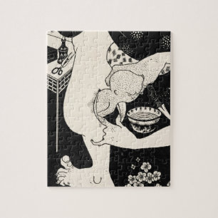 Geburt vom Kalb des Beines, Illustration von Puzzle