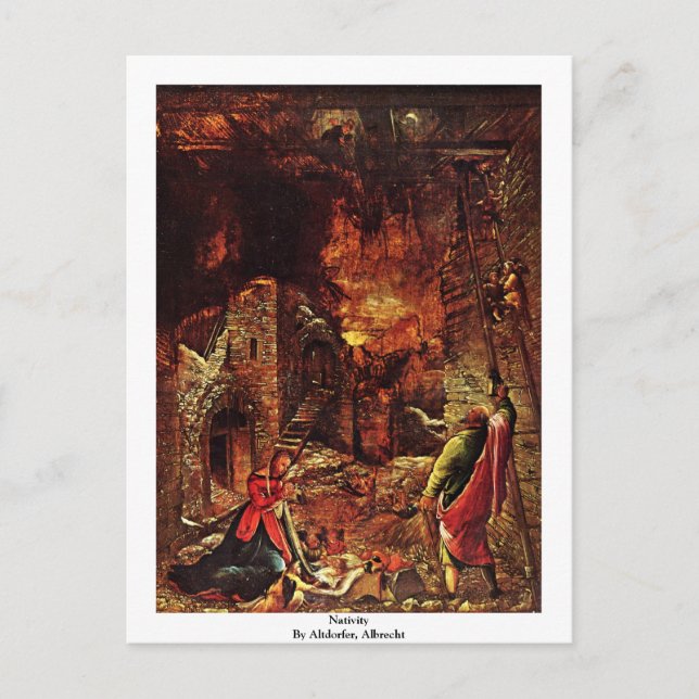 Geburt von Altdorfer, Albrecht Postkarte (Vorderseite)