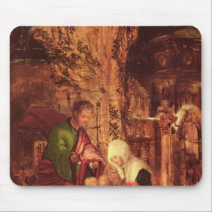 Geburt von Christus, c.1520-25, Mousepad
