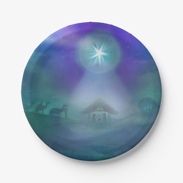 Geburt von Jesus-Pappteller Pappteller (Vorderseite)