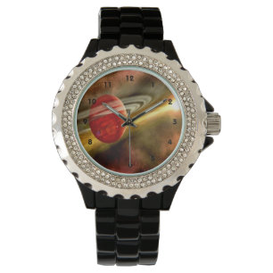 Geburt von Saturn mit clockface Armbanduhr