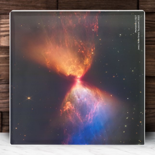 Geburt von Star, James Webb Space Telescope 2022 Glasuntersetzer (Von Creator hochgeladen)