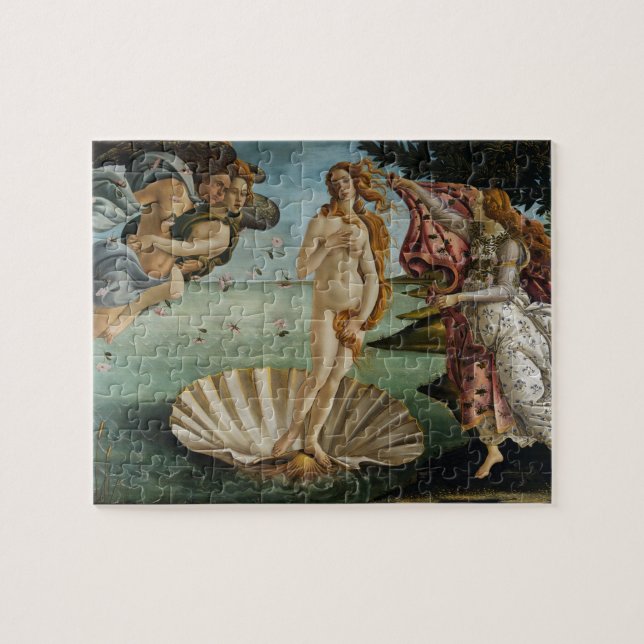 Geburt von Venus durch Sandro Botticelli Puzzle (Horizontal)