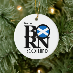 Gebürtig Schottland Anpassbar Keramik Ornament