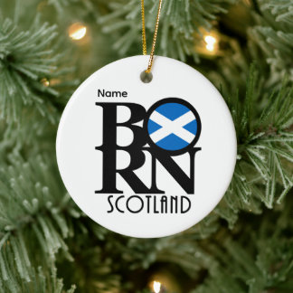Gebürtig Schottland Anpassbar Keramik Ornament