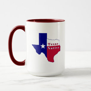 Gebürtige Flaggen-Karte Texas Tasse
