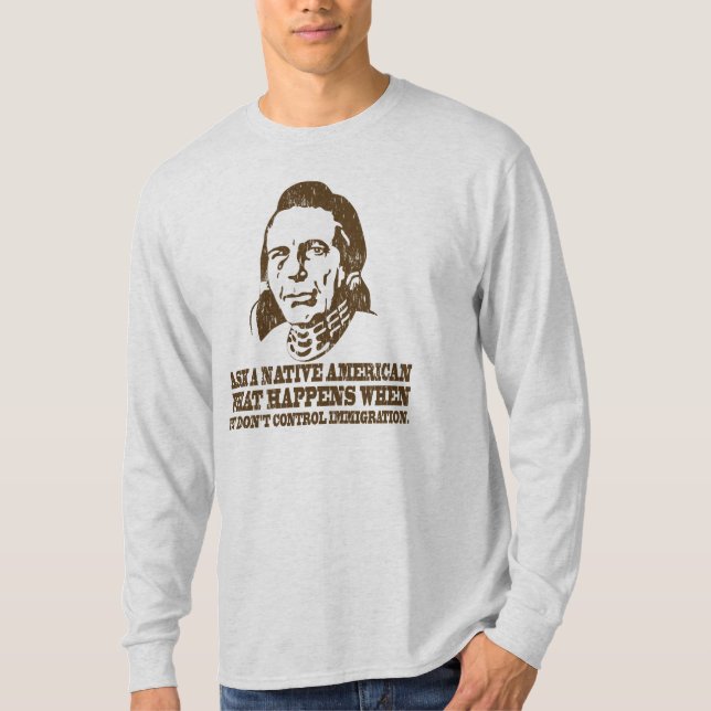 Gebürtiger Amerikaner-Immigrations-Shirts T-Shirt (Vorderseite)