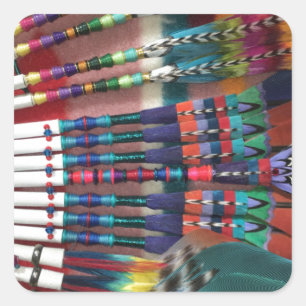 Gebürtiger Amerikaner-Kirchen-Fans, Kaffeetasse, Quadratischer Aufkleber