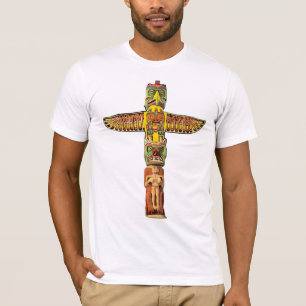 Gebürtiger Amerikanerthunderbird-Totem-Pole-Shirt T-Shirt