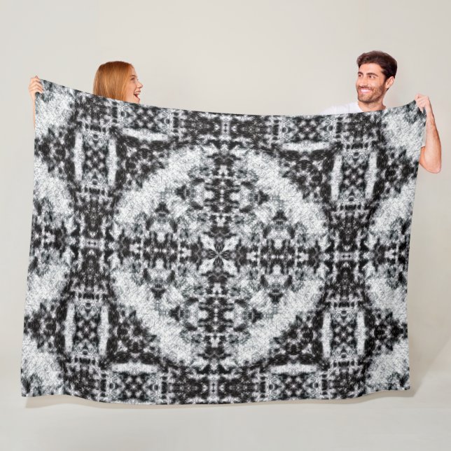 Gebürtiger Apache-Kriegers-zeremonielles Fleecedecke (Beispiel)