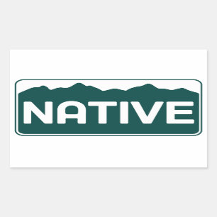 Gebürtiger Colorado-Aufkleber Rechteckiger Aufkleber