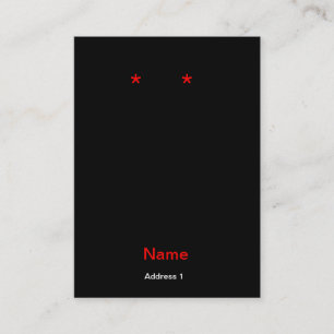 Gebürtiger Pferdeohrringfreier raum Visitenkarte