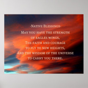 Gebürtiger Segen Poster