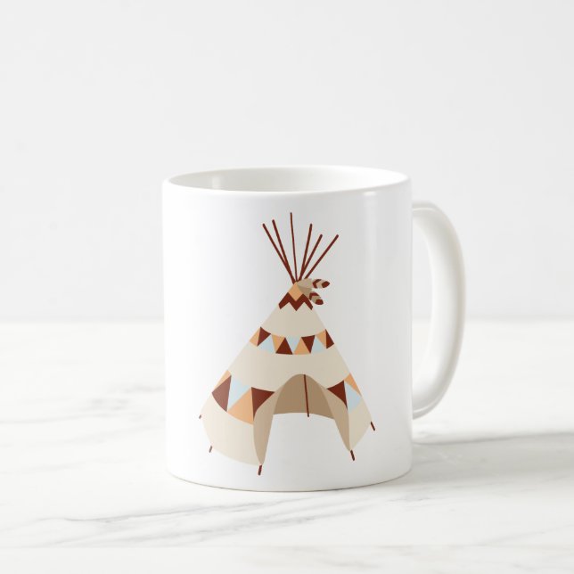 Gebürtiger Teepee Kaffeetasse (VorderseiteRechts)