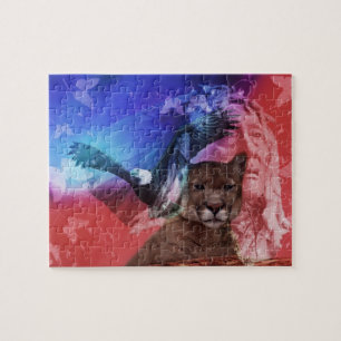 Gebürtiger Ureinwohner-Leiter Puzzle