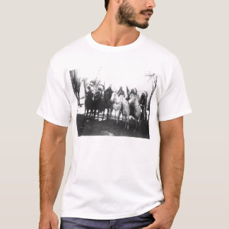 Gebürtiger Ureinwohner-Vintages Porträt T-Shirt