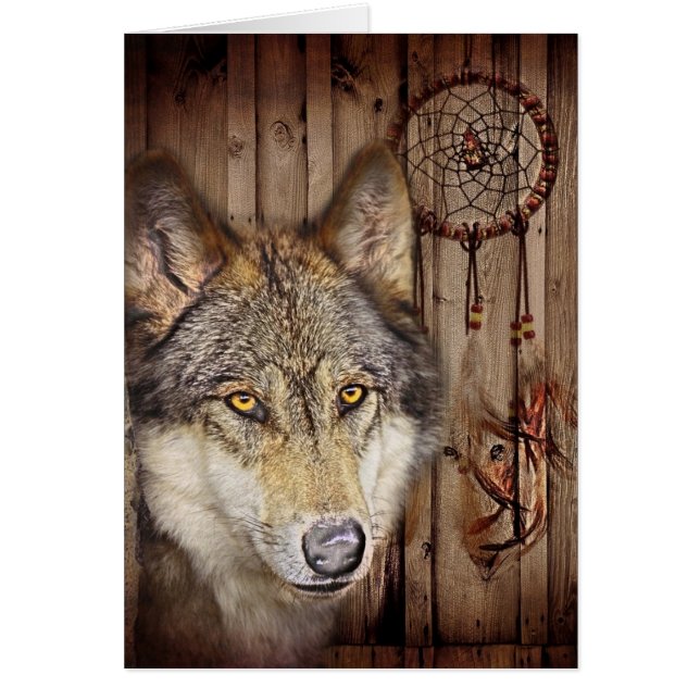 Gebürtiger Ureinwohnerwolf des Westerntraumfängers (Vorne)