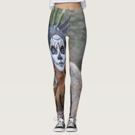 Gebürtiger Zuckerschädel Leggings