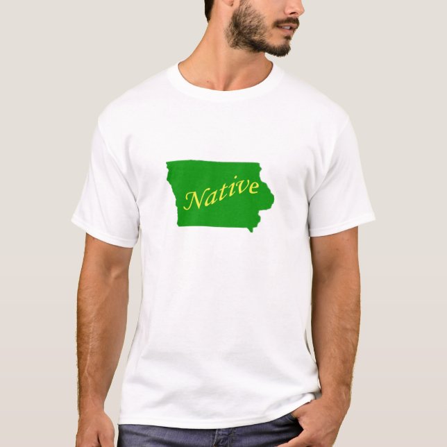 Gebürtiges Grün Iowas T-Shirt (Vorderseite)