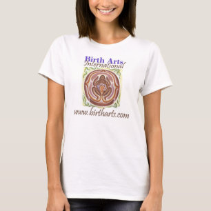 Geburts-Kunst-internationaler großer Hals T T-Shirt