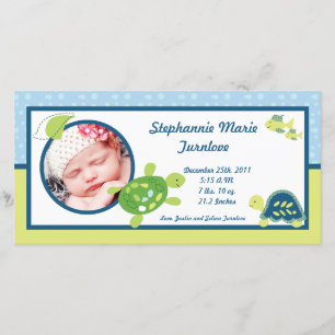 Geburts-Mitteilungs-Schildkröte-Riff-Ozean-Meer Ankündigung