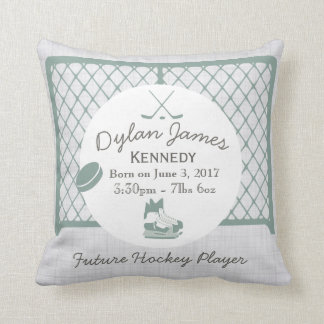 Geburts-Notfall-Kissen-Hockey-Thema für Jungen Kissen