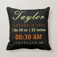 Geburts-Notfall-Typografie-Schwarz-Gelb u. Orange