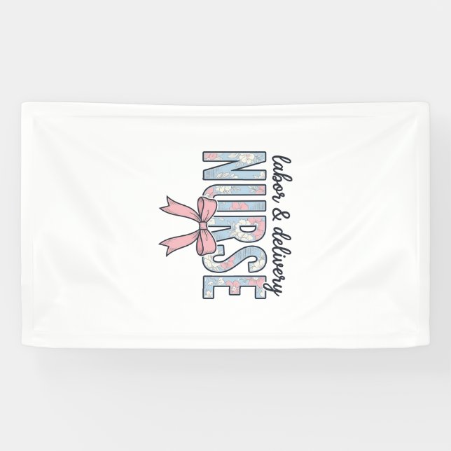 Geburts- und Entbindungspflege Krankenschwester Fl Banner (Horizontal)